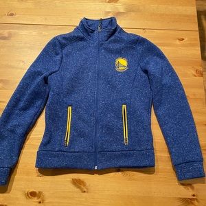 WARRIORS blue fleece jacket